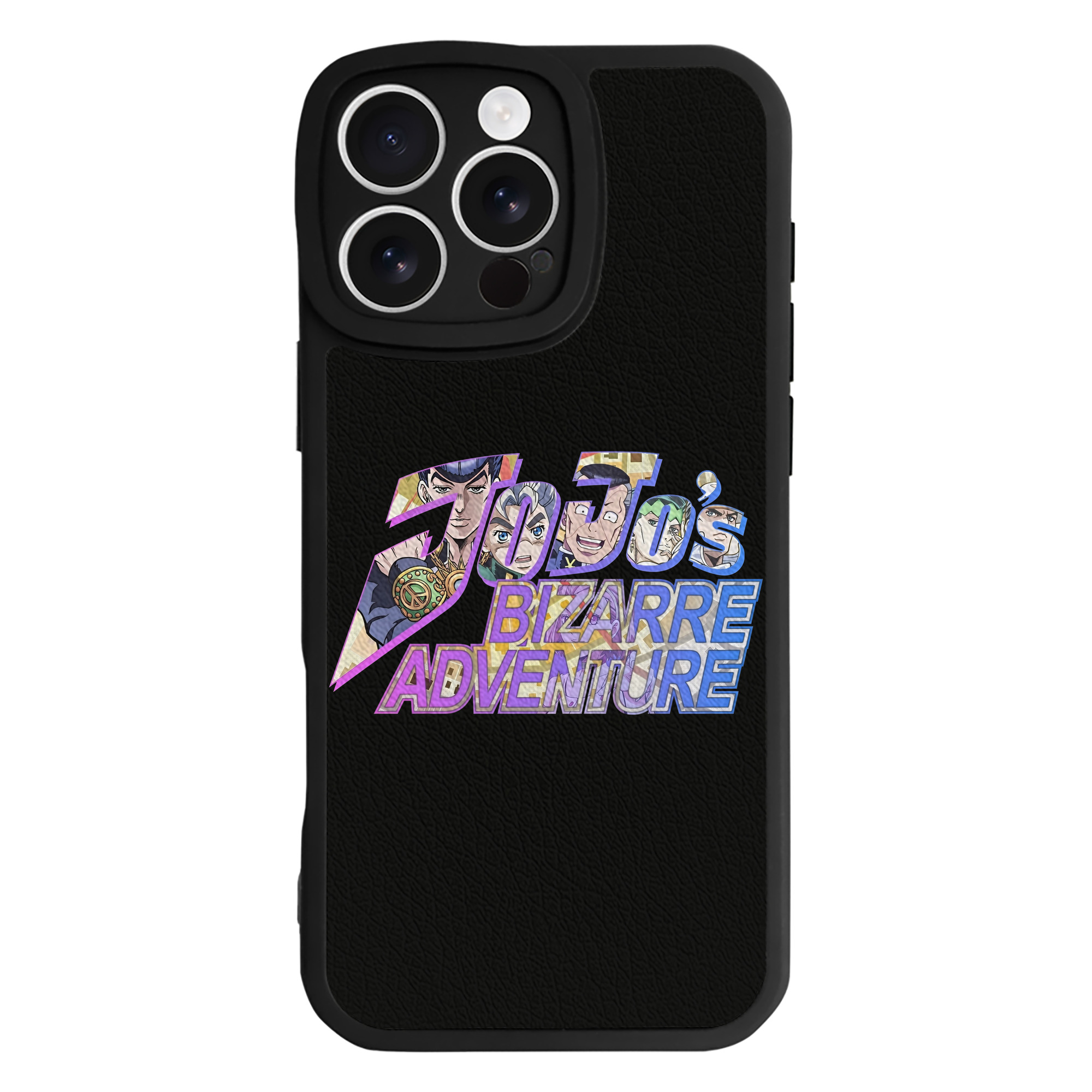 （画像用） ジョジョの奇妙な冒険 JoJo's Bizarre Adventure 【iPhone 16シリーズ対応】シリコンスマホケース（レザー調） 材質：シリコン